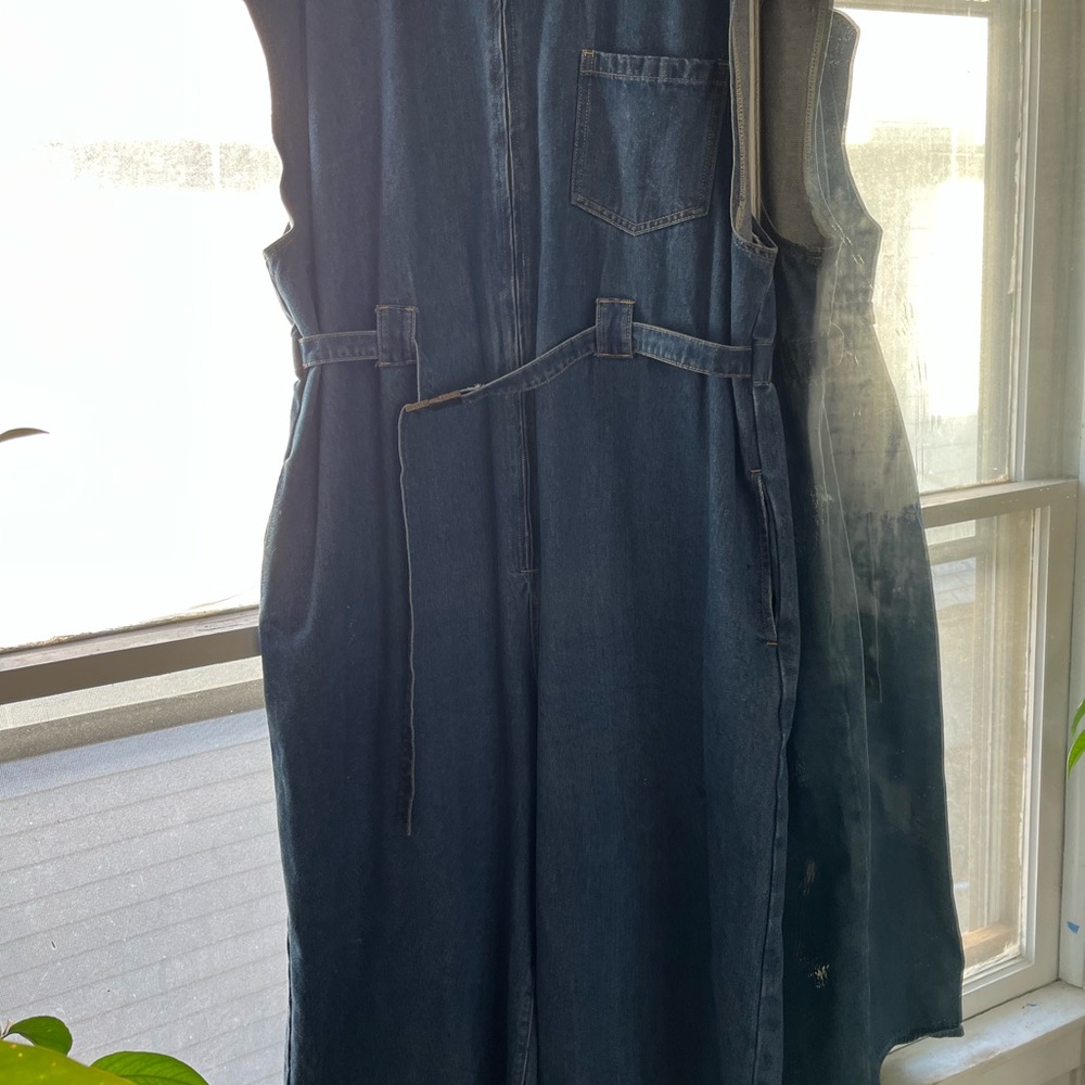 Cider Denim Blue Jean Jumpsuit